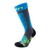 SKI SOCKS JUNIOR GREY/TURQUOISE – UYN 1 SKI SOCKS JUNIOR GREY/TURQUOISE – UYN -Skis Alpin Racing Magasin S100045 G768 front 1