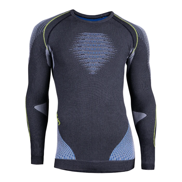 MAN EVOLUTYON SHIRT Anthracite Blue – UYN 3 MAN EVOLUTYON SHIRT Anthracite Blue – UYN