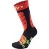 SOCKS SKI JUNIOR BLACK RED – UYN 2 SOCKS SKI JUNIOR BLACK RED – UYN -Skis Alpin Racing Magasin s100045 b102 front
